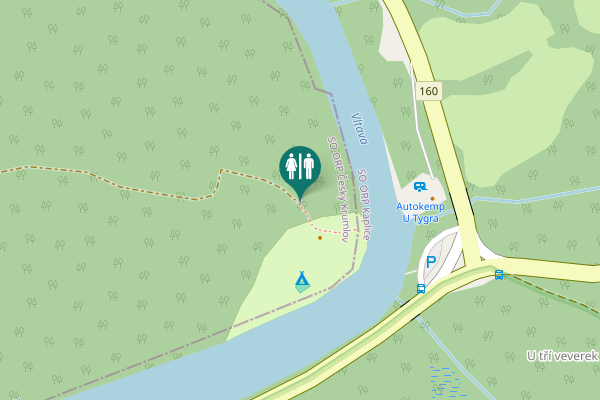 Map showing location of 163 Toilet