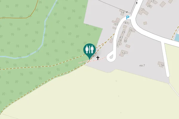 Map showing location of Krakovec na Moravě Toilet