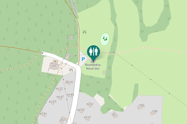 Map showing location of ev.100 Toilet
