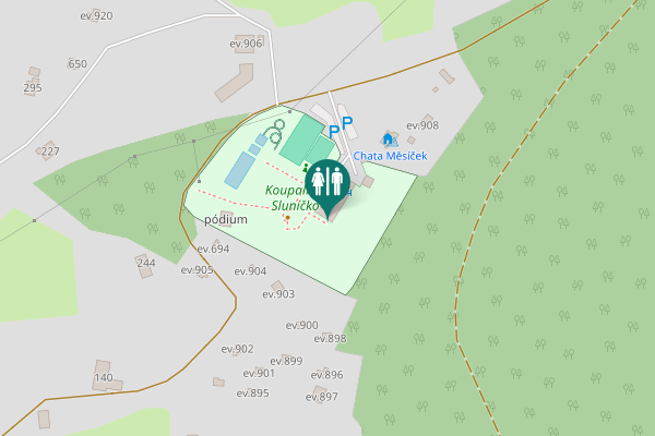 Map showing location of ev.1279 Toilet