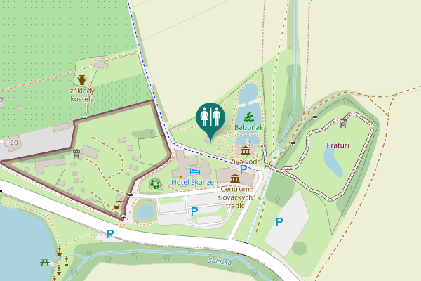 Map showing location of 245 Toilet