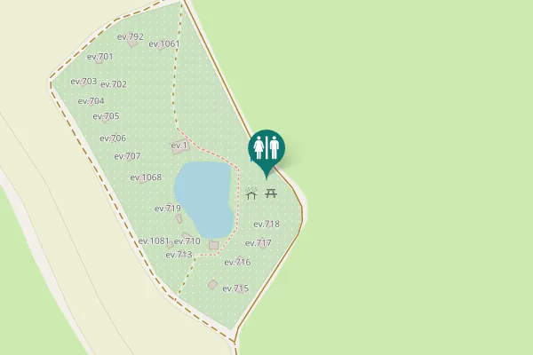 Map showing location of ev.718 Toilet