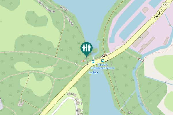 Map showing location of 155 Toilet