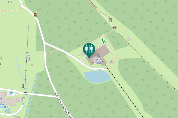 Map showing location of Horská 266 Toilet