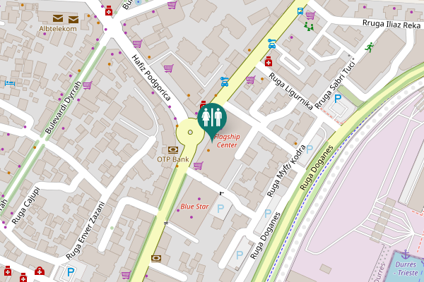 Map showing location of Rruga Egnatia 13 Toilet
