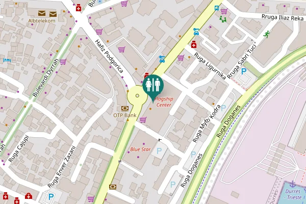 Map showing location of Rruga Egnatia 13 Toilet