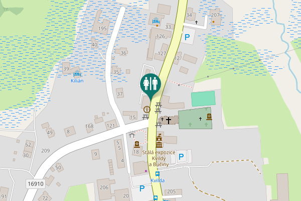 Map showing location of Information centrum