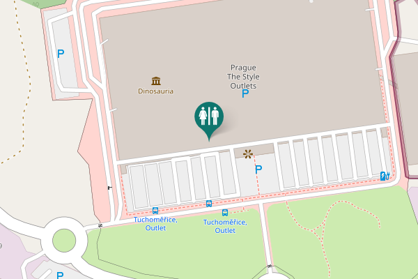 Map showing location of Ke Kopanině 421 Toilet