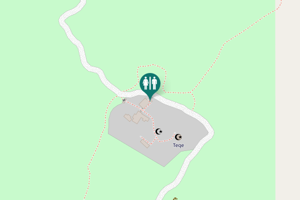 Map showing location of Ogren-Kostrec Toilet