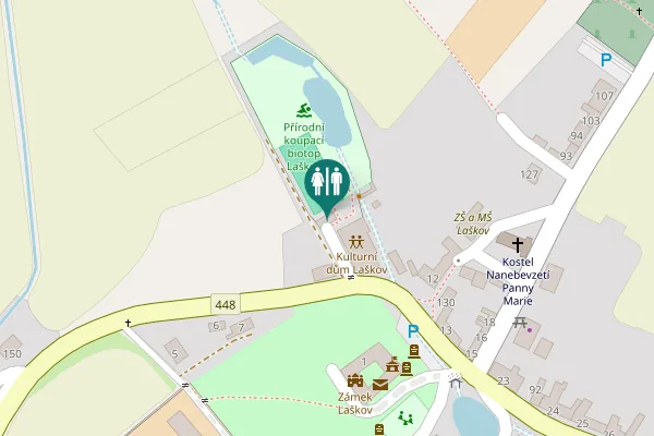 Map showing location of Kandia Toilet