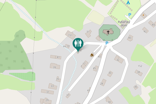 Map showing location of 136 Toilet
