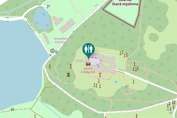 Map showing location of 1 Toilet