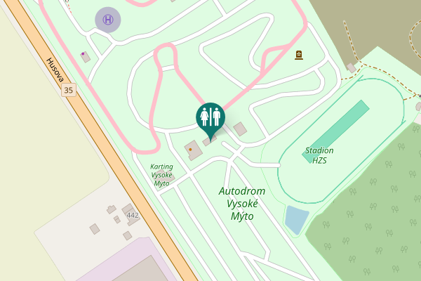 Map showing location of Dráby 46 Toilet
