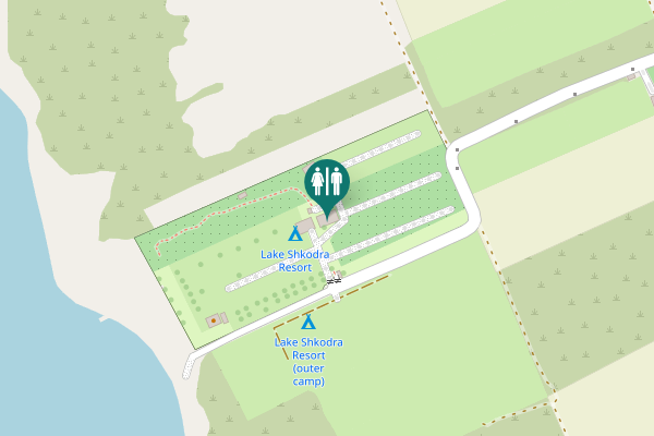 Map showing location of Grilë Toilet