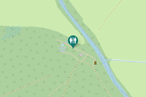 Map showing location of ev.22 Toilet