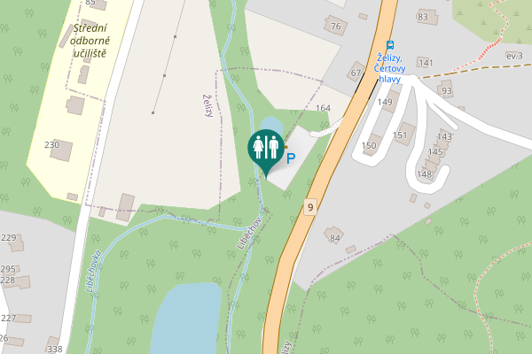 Map showing location of 9 Toilet