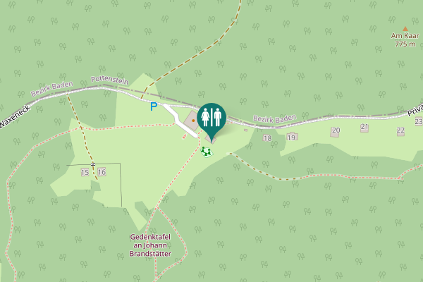 Map showing location of Waxeneck 17 Toilet