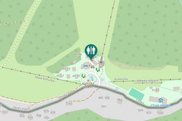 Map showing location of 241 Toilet