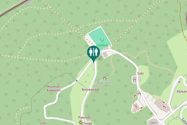 Map showing location of Safari Euroasie Toilet