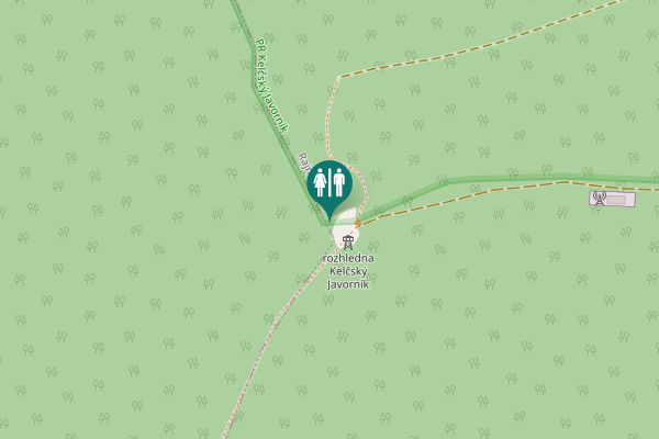 Map showing location of Rajnochovice Toilet
