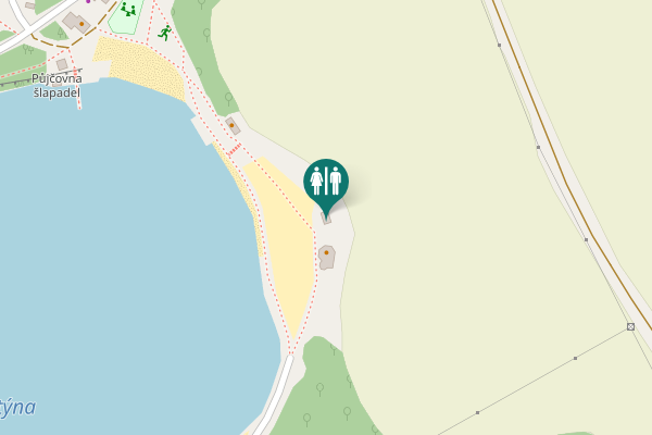 Map showing location of Hrádek nad Nisou Toilet