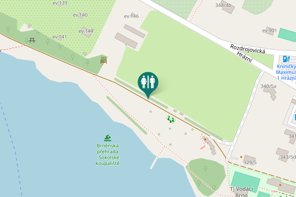 Map showing location of ev.146 Toilet