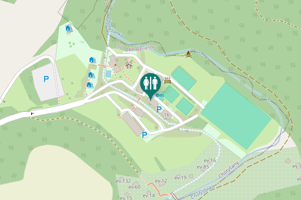 Map showing location of 1129 16 Toilet