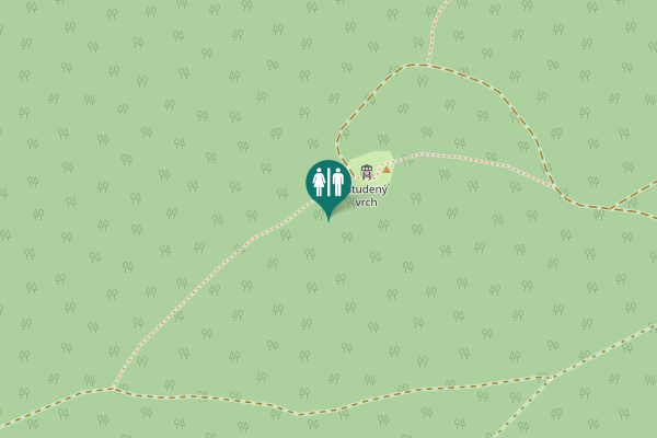 Map showing location of Dobříš Toilet
