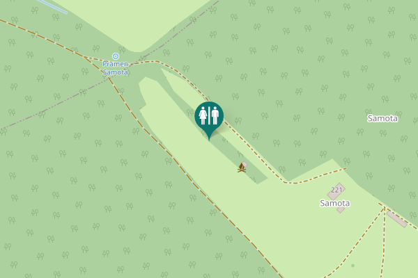 Map showing location of 221 Toilet