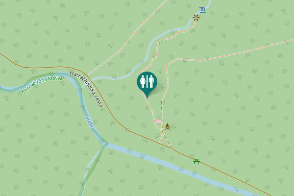 Map showing location of Harrachovská cesta Toilet