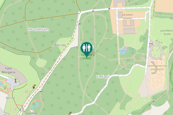 Map showing location of Trojská 800/196 Toilet