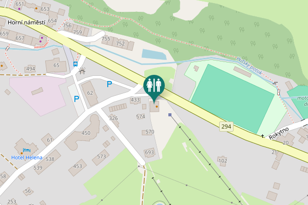 Map showing location of 739 Toilet