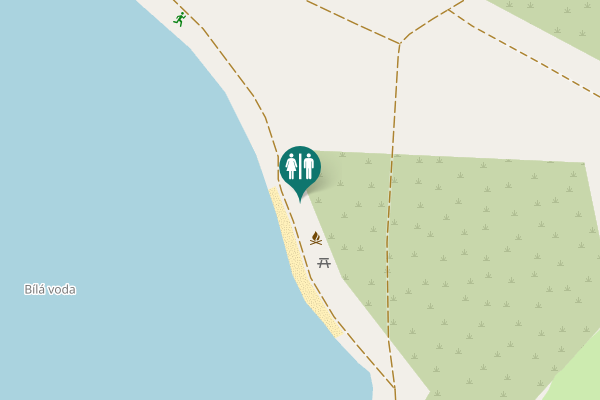 Map showing location of Chodov Toilet