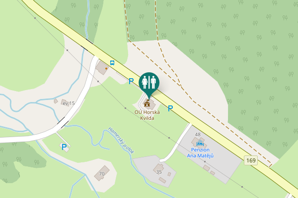 Map showing location of Toalety