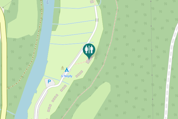 Map showing location of Rožmberk nad Vltavou Toilet