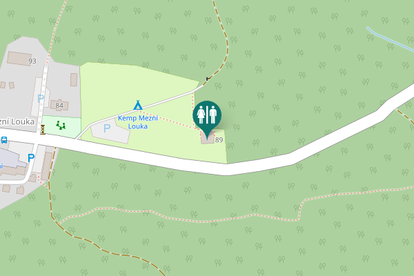 Map showing location of 89 Toilet