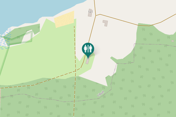 Map showing location of 121 Toilet