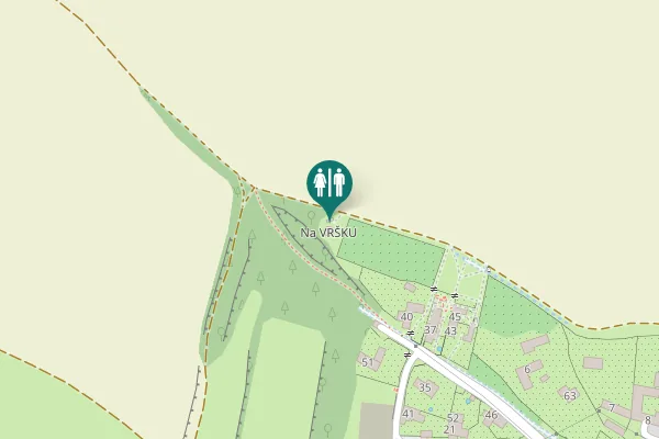 Map showing location of 40 Toilet