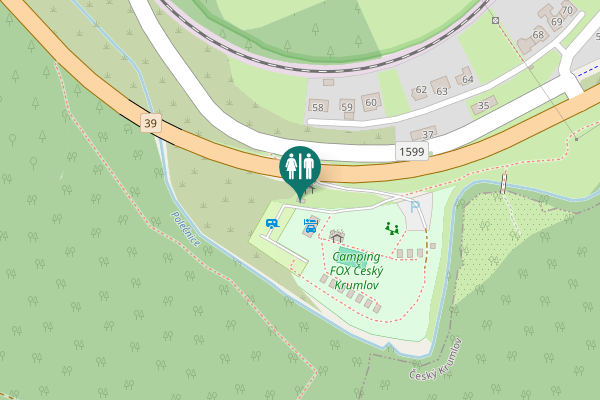 Map showing location of 39 Toilet