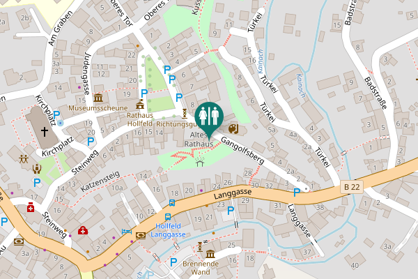 Map showing location of WC