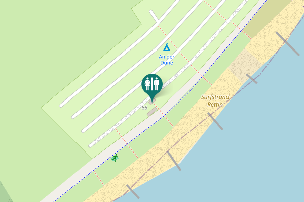 Map showing location of Strandzugang 24 Toilet