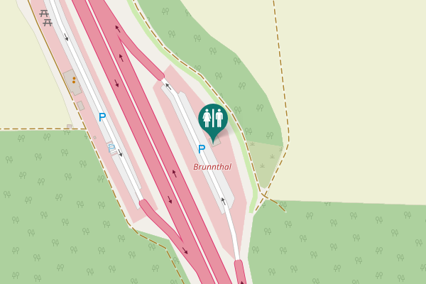 Map showing location of A 8 Toilet