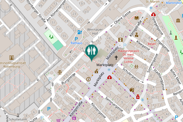 Map showing location of Marktplatz 18 Toilet
