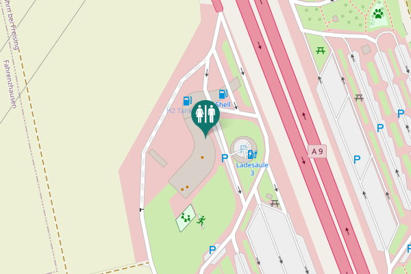 Map showing location of Günzenhauser Straße 9 Toilet