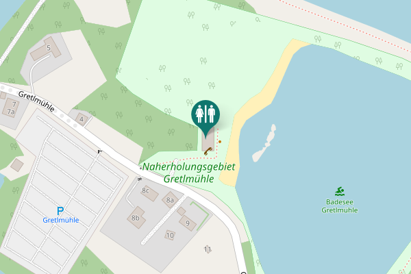 Map showing location of Gretlmühle 9 Toilet