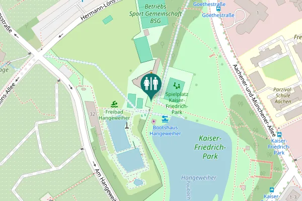 Map showing location of Am Hangeweiher 32 Toilet