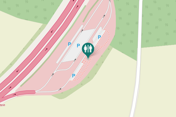 Map showing location of A 9 Toilet