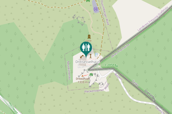 Map showing location of 1 Toilet