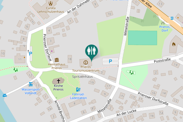 Map showing location of Prieroser Dorfstraße 18A Toilet
