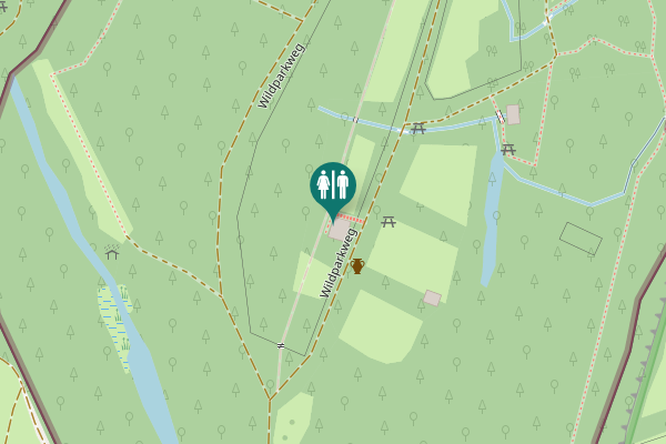 Map showing location of Wildparkweg Toilet